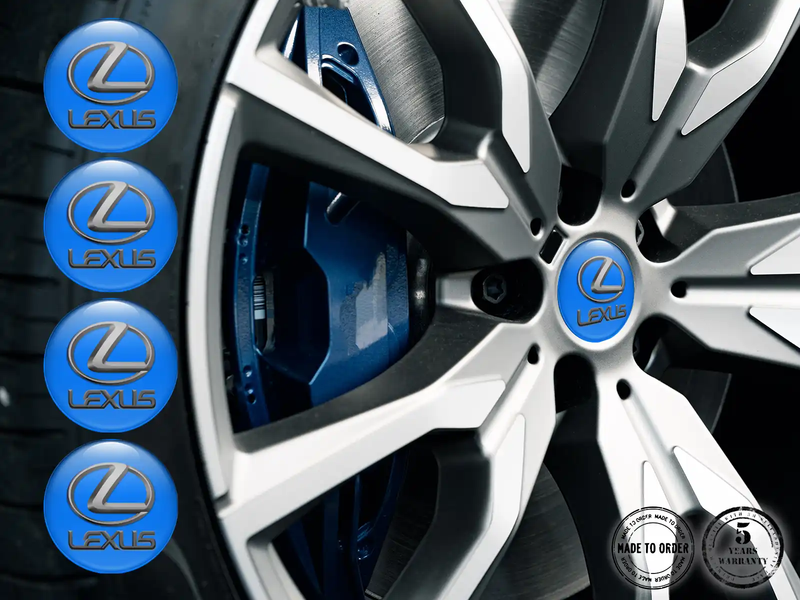 Lexus Calcomanía de Rueda Edición Pegatina Silicona Logo